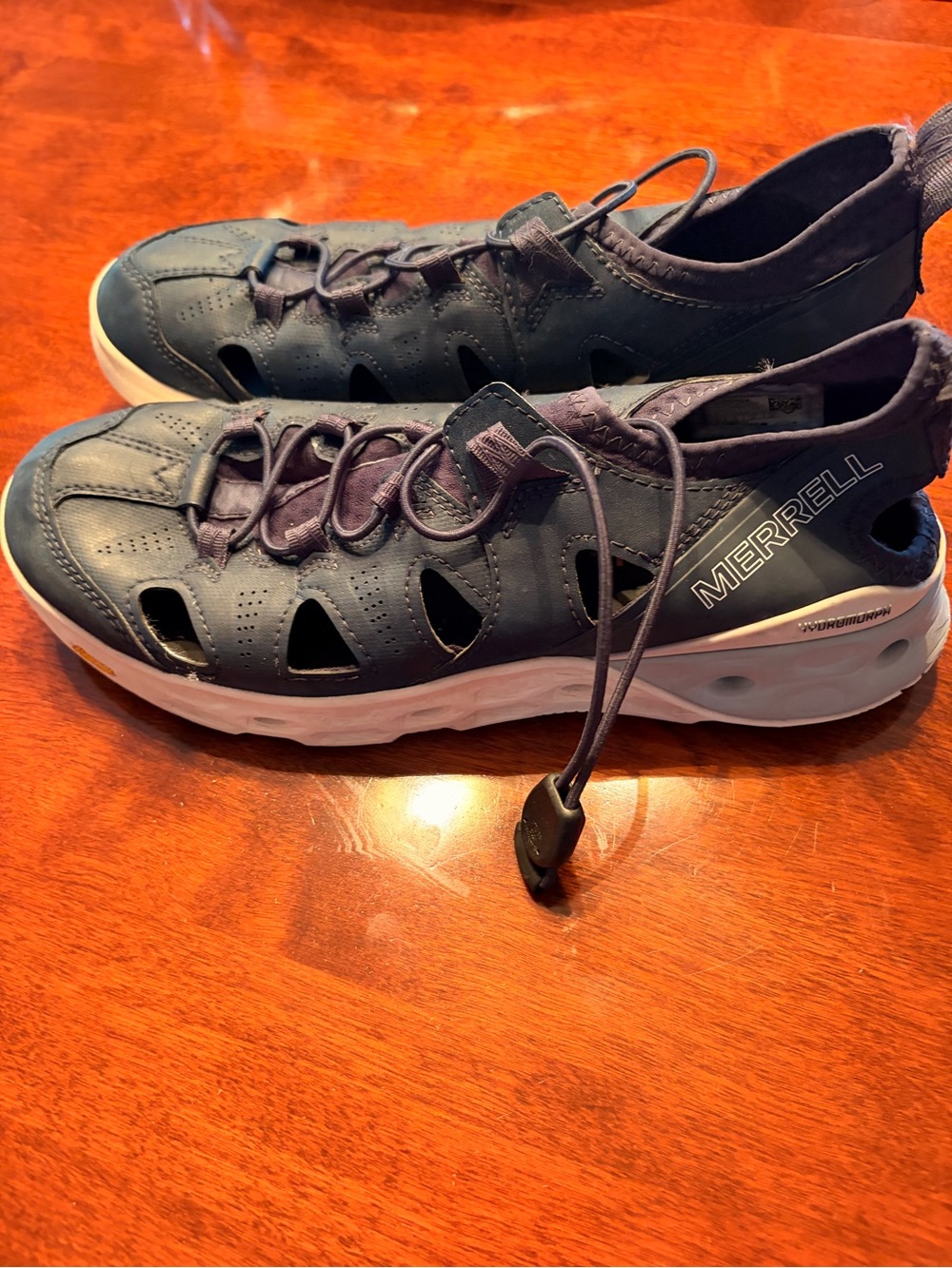 Navy Merrell Blue Slip-On Athletic Sandal Sneakers
